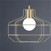 MILOOX Lampadario Moderno Wire oro paralume bianco E27 MILOOX