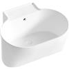 COLAVENE Lavabo da appoggio Tina COLAVENE ovale in ceramica L 60 x H 35 x P 50 cm bianco opaco piletta non inclusa, senza foro