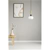 MILOOX Lampadario Moderno Mose nero paralume bianco G9 MILOOX