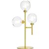 MILOOX Lampada da tavolo glamour Dom 3xG9 MILOOX