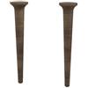 BADEN HAUS Kit 2 pezzi Piedino mobili da bagno (componibile) Bohemia in legno noce H 43 cm