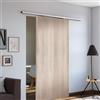 Leroy Merlin Porta scorrevole reversibile Brush in mdf marrone, L 93 x H 212 cm, con binario Belem