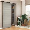 Leroy Merlin Porta scorrevole reversibile Cambridge in mdf rovere grigio, L 93 x H 212 cm, con binario Loft nero