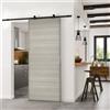 Leroy Merlin Porta scorrevole reversibile Cambridge in mdf rovere grigio, L 93 x H 212 cm, con binario Retro