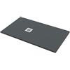 Leroy Merlin Piatto doccia in carbonato di calcio Horus grigio scuro L 70 x L 120 x H 2.7 cm opaco effetto pietra