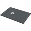 Leroy Merlin Piatto doccia in carbonato di calcio Horus grigio scuro L 70 x L 100 x H 2.7 cm opaco effetto pietra