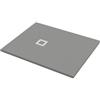 Leroy Merlin Piatto doccia in carbonato di calcio Horus grigio chiaro L 80 x L 100 x H 2.7 cm opaco effetto pietra