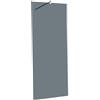 Leroy Merlin Box doccia walk-in, vetro fumè 6 mm, L 70-120 cm x H 200 cm, profilo cromo