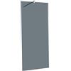 Leroy Merlin Box doccia walk-in, vetro fumè 6 mm, L 70-120 cm x H 200 cm, profilo cromo