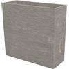 Leroy Merlin Fioriera Ardesia in polietilene grigio chiaro H 75 x L 80 x P 30 cm
