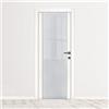Leroy Merlin Porta interna a battente Oxford Vetrata in legno colore bianco latte, L 80 x H 210 cm, apertura reversibile