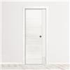 Leroy Merlin Porta interna scorrevole Oxford in legno colore bianco latte, L 80 x H 210 cm, apertura reversibile