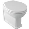 OLYMPIA CERAMICA Vaso WC filomuro OLYMPIA CERAMICA impero, sedile escluso P 55 x L 36 x H 42 cm bianco