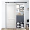 Leroy Merlin Porta scorrevole reversibile Miami in mdf bianco, L 93 x H 212 cm, con binario Industrial