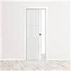 Leroy Merlin Porta interna scorrevole Oxford vetrate in legno colore bianco latte, L 80 x H 210 cm, apertura reversibile