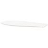 BADEN HAUS Top per lavabo Vague BADEN HAUS L 103 x H 1.6 x P 51 cm bianco stratificato, verniciato, dx