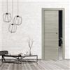 Leroy Merlin Porta interna scorrevole Callisto in MDF colore cenere, L 70 x H 210 cm, apertura reversibile