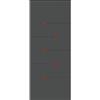 Leroy Merlin Pannello per porta d'ingresso P327 pellicolato pvc grigio L 92 x H 210.5 cm, Sp 12 mm apertura sinistra