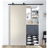 Leroy Merlin Porta scorrevole reversibile Oxford palissandro in mdf beige, L 93 x H 212 cm, con binario Industrial