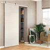 Leroy Merlin Porta scorrevole reversibile Oxford palissandro in mdf beige, L 93 x H 212 cm, con binario Loft bianco