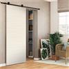 Leroy Merlin Porta scorrevole reversibile Oxford palissandro in mdf beige, L 93 x H 212 cm, con binario Loft nero