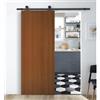 Leroy Merlin Porta scorrevole reversibile Schubert in mdf marrone, L 93 x H 212 cm, con binario Industrial