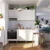 DELINIA Cucina in kit DELINIA Eleki bianco 3 basi e 3 pensili L 180 cm
