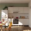 DELINIA Cucina in kit DELINIA Eleki bianco 4 basi e 4 pensili L 240 cm