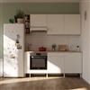 DELINIA Cucina in kit DELINIA Eleki bianco 4 basi e 4 pensili L 200 cm