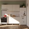 DELINIA Cucina in kit DELINIA Eleki bianco 3 basi e 3 pensili L 200 cm
