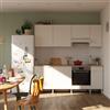 DELINIA Cucina in kit DELINIA Eleki bianco 4 basi e 4 pensili L 220 cm