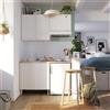 DELINIA Cucina in kit DELINIA Eleki bianco 1 base e 2 pensili L 140 cm
