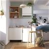 DELINIA Cucina in kit DELINIA Eleki bianco 1 base e 3 pensili L 140 cm