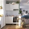 DELINIA Cucina in kit DELINIA Eleki bianco 2 basi e 2 pensili L 140 cm