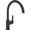 Grohe Rubinetto da cucina fisso a collo di cigno Start Clova Misc. lavello c/alta nero spazzolato opaco GROHE