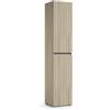 TERRANEO Mobile lavanderia Laundry 2 ante in truciolare olmo P 37 x L 45 x H 195 cm