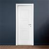 Leroy Merlin Porta interna a battente Cadrel in legno colore bianco, L 80 x H 210 cm, apertura a sinistra