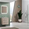 Leroy Merlin Mobile bagno sospeso con lavabo L 61 x H 61.5 x P 40 cm olmo rousseau 2 cassetti per vasca centrale Giò