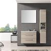 Leroy Merlin Mobile bagno sospeso con lavabo L 81 x H 61.5 x P 40 cm olmo rousseau 2 cassetti per vasca centrale Giò
