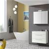 Leroy Merlin Mobile bagno sospeso con lavabo Giò L 81 x H 61.5 x P 40 cm Aralie 2 cassetti per vasca centrale