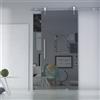 Leroy Merlin Porta scorrevole destra Riflective in alluminio nero, L 96 x H 215 cm, con binario Lux