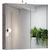 Leroy Merlin Specchio Contenitore Con Illuminazione Akira bianco L 71.5 x H 70 x P 15.5 cm