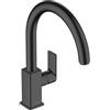Hansgrohe Rubinetto da cucina fisso a collo di cigno Vernis Shape nero verniciato opaco HANSGROHE