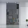 Leroy Merlin Porta scorrevole sinistra Riflective in alluminio trasparente, L 96 x H 215 cm, con binario Lux