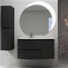BADEN HAUS Colonna per mobile bagno Vague BADEN HAUS 2 ante P 38 x L 30 x H 130 cm grafite
