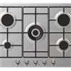Candy Piano cottura 5 fuochi CHW74WTX INOX CANDY ghisa