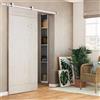 Leroy Merlin Porta scorrevole reversibile Smooth in legno bianco, L 96 x H 215 cm, con binario Loft bianco
