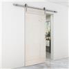 Leroy Merlin Porta scorrevole reversibile Smooth in legno bianco, L 96 x H 215 cm, con binario Country satinato