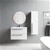 VISOBATH Mobile da bagno sospeso sotto lavabo L 80 x H 55 x P 39.5 cm bianco laccato opaco, 2 cassetti VISOBATH Mia
