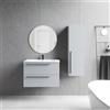 VISOBATH Mobile da bagno sospeso sotto lavabo L 80 x H 55 x P 39.5 cm grigio laccato opaco, 2 cassetti VISOBATH Mia